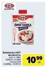 Carrefour Śmietanka polska 30 % Mlekovita oferta