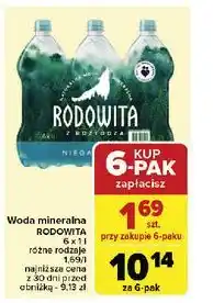 Carrefour Woda niegazowana Rodowita Z Roztocza oferta