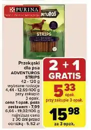 Carrefour Strips o smaku sarniny Purina Adventuros oferta