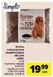 Carrefour Karma uzupełniająca dla psów makaronowa Simpl oferta