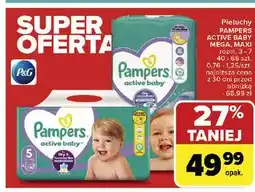 Carrefour Pieluszki dla dzieci maxi plus Pampers Active Baby oferta