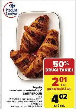 Carrefour Rogalik orzechwo-czekoladowy Carrefour oferta
