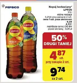 Carrefour Napój lemon Lipton Ice Tea oferta