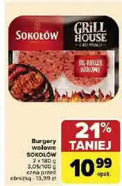 Carrefour Burger wołowy Sokołów Grill House oferta