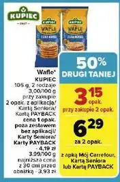 Carrefour Wafle kukurydziane z solą morską Kupiec oferta