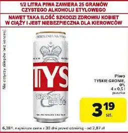 Globi Piwo Tyskie Gronie oferta
