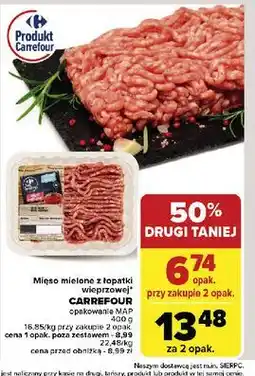 Carrefour Mięso mielone z łopatki wieprzowej Carrefour Targ Świeżości oferta