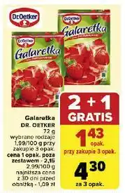 Carrefour Galaretka truskawkowa Dr. Oetker oferta