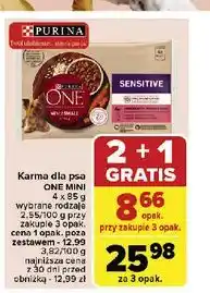 Carrefour Karma dla psa mini łosoś sensitive Purina One oferta
