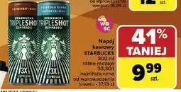 Carrefour Napój tripleshot espresso bez cukru Starbucks oferta