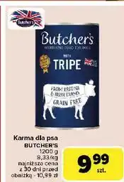 Carrefour Karma dla psa z flakami wołowymi Butcher's Grain Free oferta