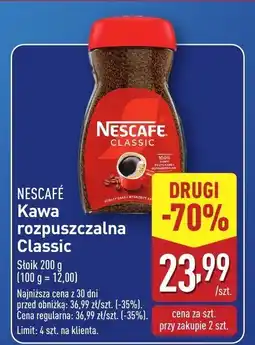 ALDI Kawa rozpuszczalna Classic NESCAFE oferta