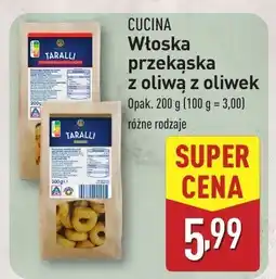 ALDI Przekąska Cucina Włoska z oliwą z oliwek Taralli oferta