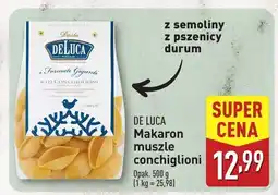 ALDI Makaron muszle conchiglioni De Luca oferta