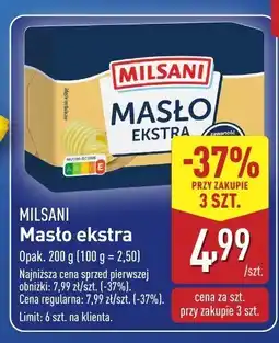 ALDI Masło ekstra MILSANI oferta