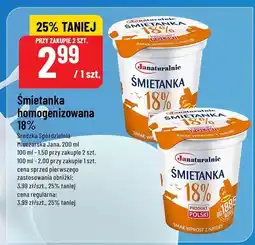 Polomarket Śmietanka homogenizowana 18% Janaturalnie oferta