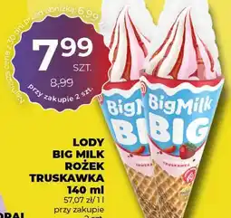 Duży Ben Lody Big Milk Rożek Truskawka oferta