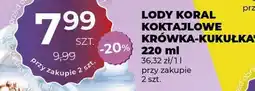 Duży Ben Lody koktajlowe Krówka-Kukułka Koral oferta