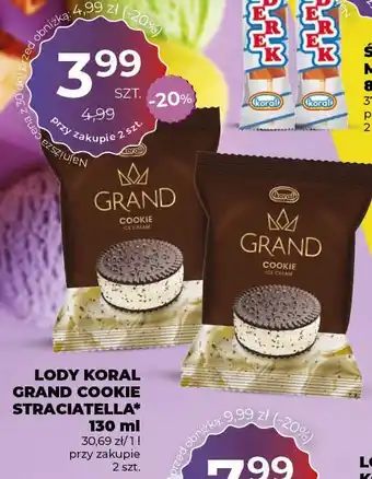 Duży Ben Lody Grand Cookie Straciatella Koral oferta