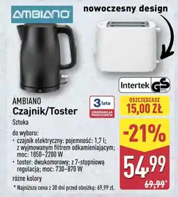 ALDI Czajnik elektryczny Ambiano oferta