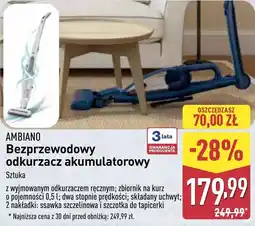 ALDI Odkurzacz bezprzewodowy Ambiano oferta