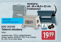 ALDI Taboret składany Home Creation oferta