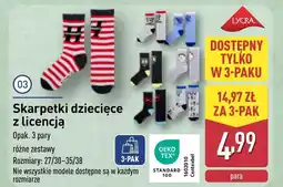 ALDI Skarpetki TEX oferta