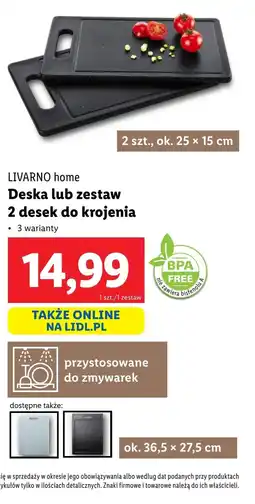 Lidl Zestaw desek do krojenia Livarno oferta
