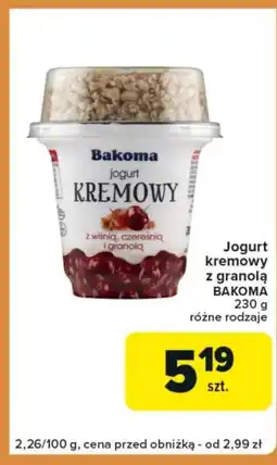 Carrefour Express Jogurt Bakoma oferta