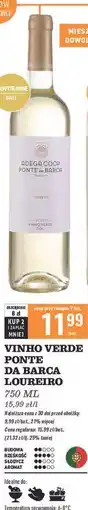 Biedronka Wino Adega Coop Ponte Da Barca Loureiro oferta