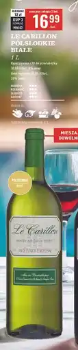 Biedronka Wino Le Carillon White Medium Sweet oferta