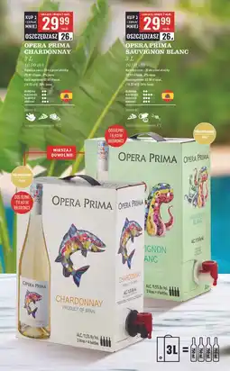 Biedronka Wino Opera Prima Sauvignon Blanc oferta