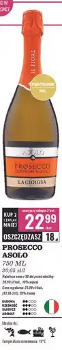 Biedronka Wino Asolo Prosecco La Gioiosa oferta