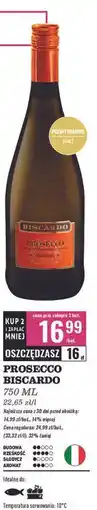 Biedronka Wino Biscardo Prosecco oferta