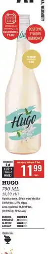 Biedronka Wino bez i mięta Hugo Frizzante oferta