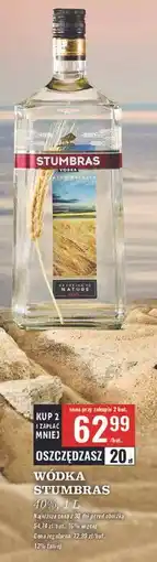 Biedronka Wódka Stumbras Centenary oferta