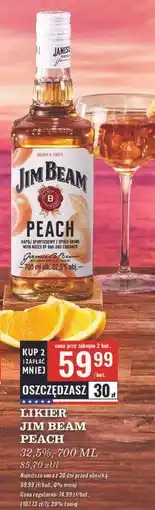 Biedronka Bourbon Jim Beam Peach oferta