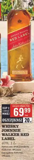 Biedronka Whisky Johnnie Walker Red Label oferta