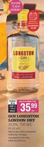 Biedronka Gin Longston oferta
