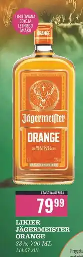 Biedronka Likier orange Jagermeister oferta
