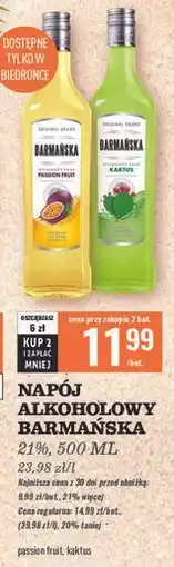 Biedronka Wódka Barmańska Kaktus oferta