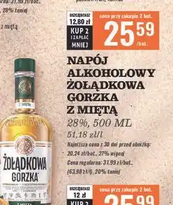 Biedronka Wódka Żołądkowa Gorzka Z Miętą oferta
