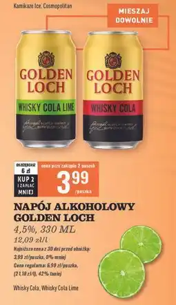 Biedronka Whisky + cola lime Golden Loch oferta