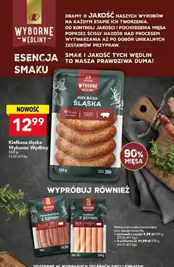 Lewiatan Kiełbasa śląska Wyborne Wędliny oferta