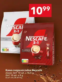 Lewiatan Kawa rozpuszczalna Nescafe 2in1, 3in1 Classic oferta