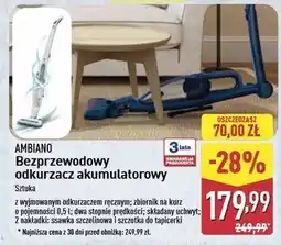 ALDI Odkurzacz akumulatorowy Ambiano oferta