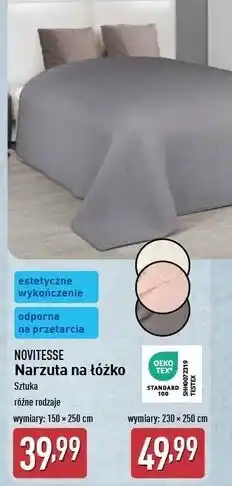 ALDI Narzuta na łóżko 230 x 250 cm Novitesse oferta