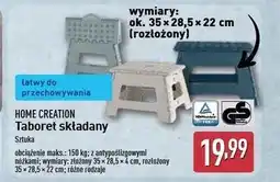 ALDI Taboret składany 35 x 28.5 22 cm Home Creation oferta