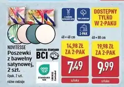 ALDI Poszewki z bawełny satynowej 40 x 80 cm Novitesse oferta