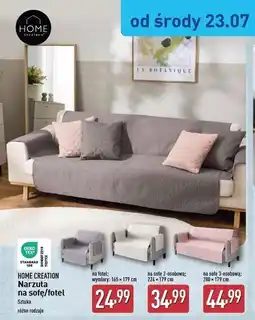 ALDI Narzuta na sofę pikowana 280 x 179 cm Home Creation oferta